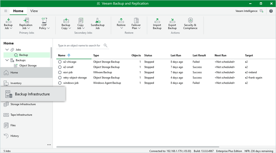 IDrive e2 with Veeam 13