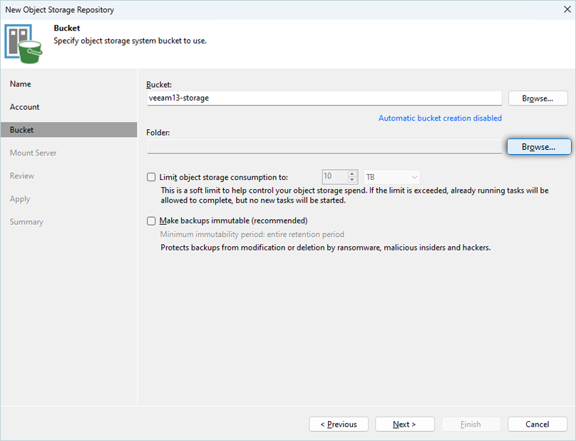 IDrive e2 with Veeam 13