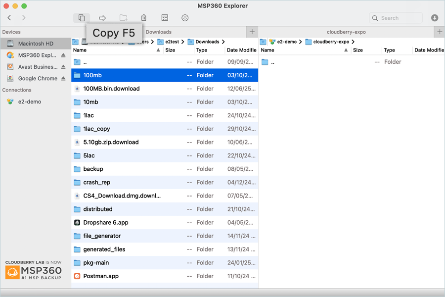 Click Folder Copy