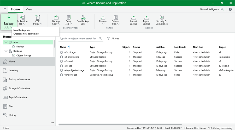 IDrive e2 with Veeam 13